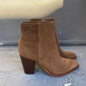 Sam Edelman brown suede booties size 10